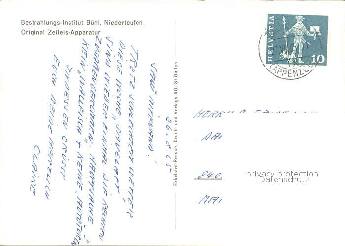 11638497 Niederteufen Bestrahlunsinstitut Buehl Fliegeraufnahme