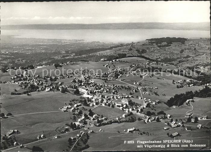 11638571 Speicher AR Fliegeraufnahme mit Voegelinsegg Blick zum Bodensee