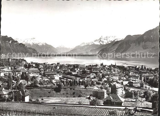 11644143 Vevey VD et la Vallee du Rhone Lac Leman Alpes