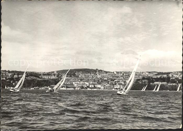 11644218 Lausanne VD Vu du Lac Segelregatta