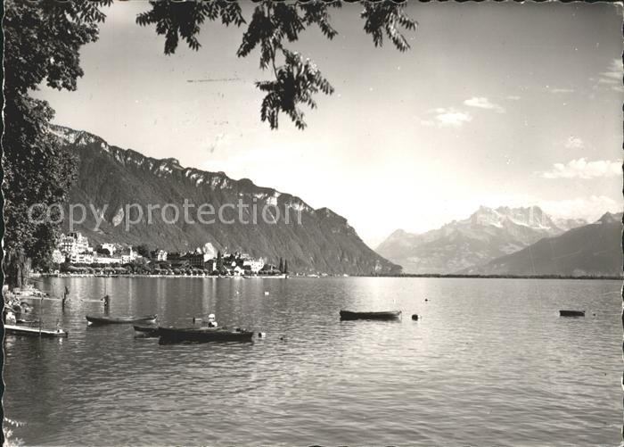 11644252 Montreux VD Lac Leman et Dents du Midi