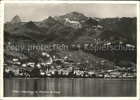 11644320 Montreux VD Vue du Lac Leman Rochers de Naye