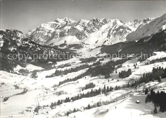 11644374 Rietbad Fliegeraufnahme Blick zum Saentis Appenzeller Alpen