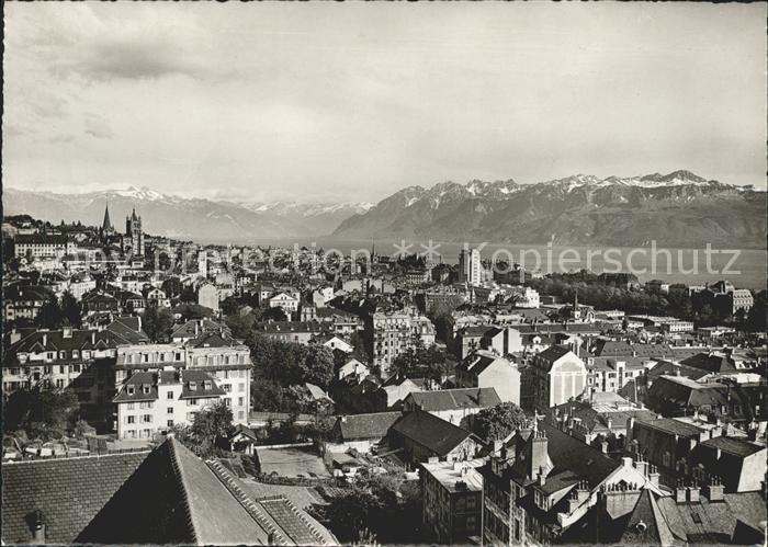 11644395 Lausanne VD Vue generale Lac Leman et les Alpes