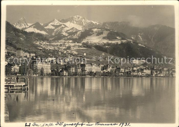 11644451 Montreux VD Bord du Lac Leman et les Alpes