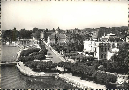 11644453 Morges Les Quais Port Lac Leman vue aerienne