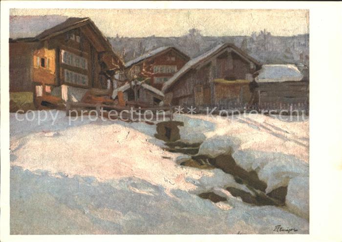 11644587 Zuerich Winterlandschaft Schweizer Kuenstlerreihe R. Elmiger