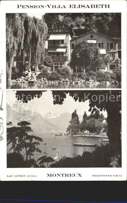 11644733 Montreux VD Pension Villa Elisbeth Lac Leman et les Alpes