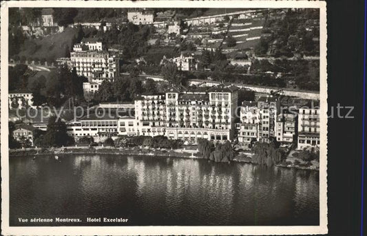 11644765 Montreux VD Hotel Excelsior Lac Leman vue aerienne