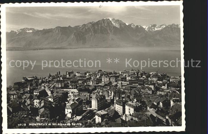 11644782 Montreux VD Panorama Lac Leman et les Alpes de Savoie