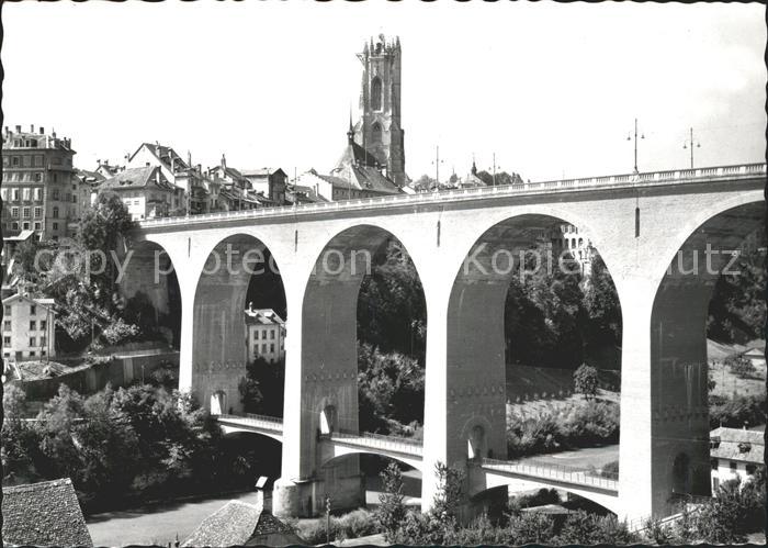 11646400 Fribourg FR Pont de Zaehringen et Tour St Nicolas