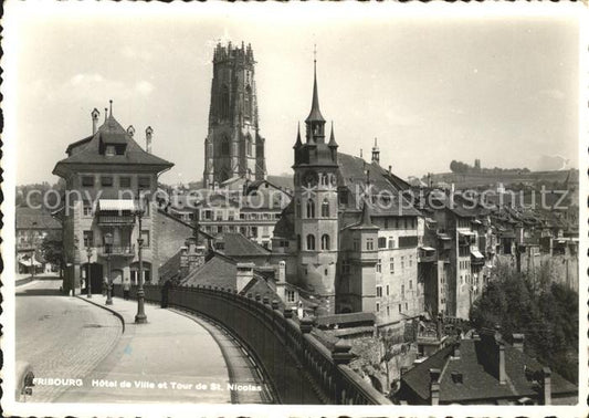 11646405 Fribourg FR Hotel de Ville et Tour de St Nicolas