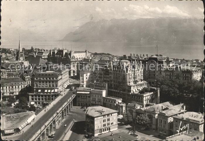 11646490 Lausanne VD La ville Lac Leman et les Alpes