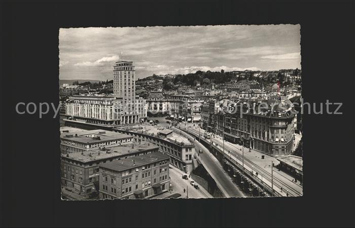 11646584 Lausanne VD Le Grand Pont et la Tour Bel Air