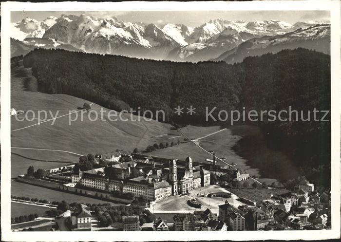 11646824 Einsiedeln SZ Fliegeraufnahme Kloster Einsiedeln