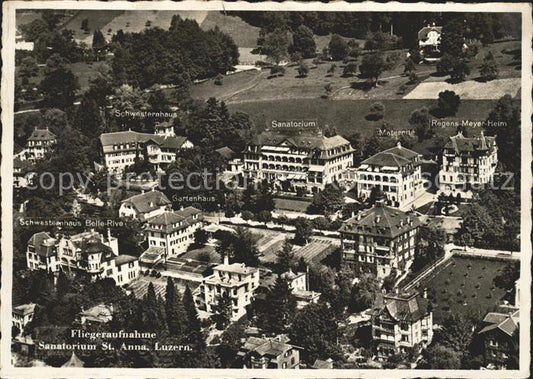 11648387 Luzern LU Sanatorium St. Anna Fliegeraufnahme