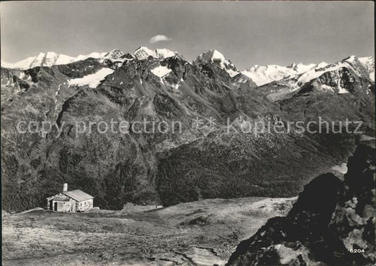 11640822 St Moritz GR Corvigliahuette Alpenpanorama