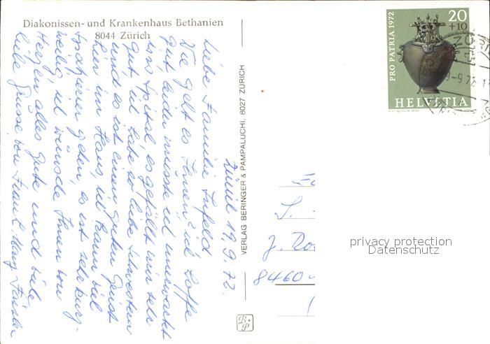 11640921 Zuerich Diakonissen Krankenhaus Bethanien