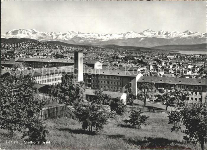 11640947 Zuerich Stadtspital Waid Alpenpanorama