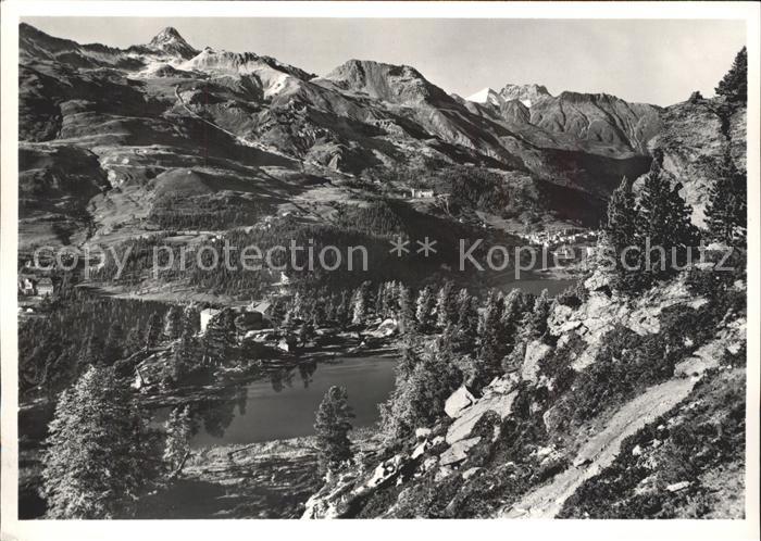 11641008 St Moritz GR Berghaus Hahnensee Alpenpanorama