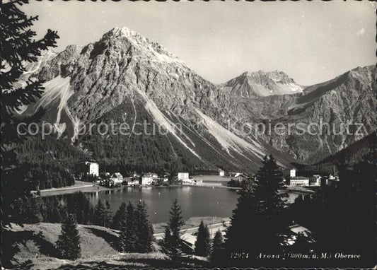 11641018 Arosa GR Obersee Alpenpanorama