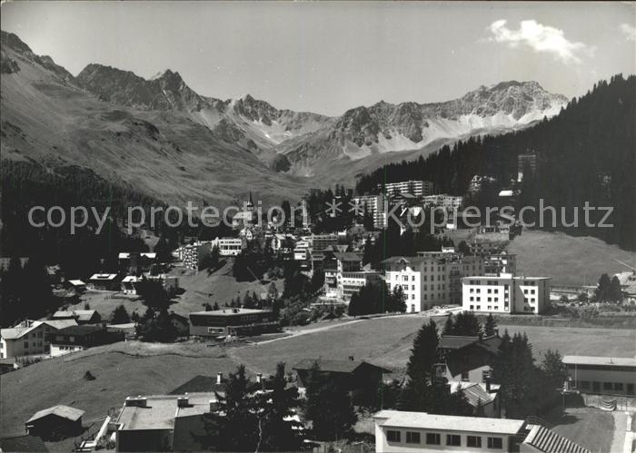 11641093 Arosa GR Gesamtansicht mit Alpenpanorama