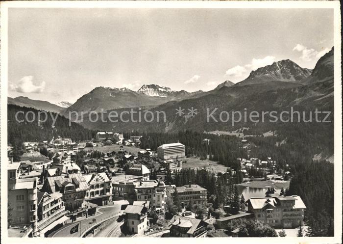 11641130 Arosa GR Dorf mit Weissfluh Plessur Alpen