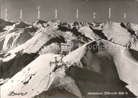 11641167 Davos GR Jakobshorn Bergstation Berghotel Wintersportplatz Alpenpanoram