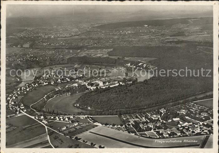 11641312 Rheinau ZH Fliegeraufnahme Rheinschleife