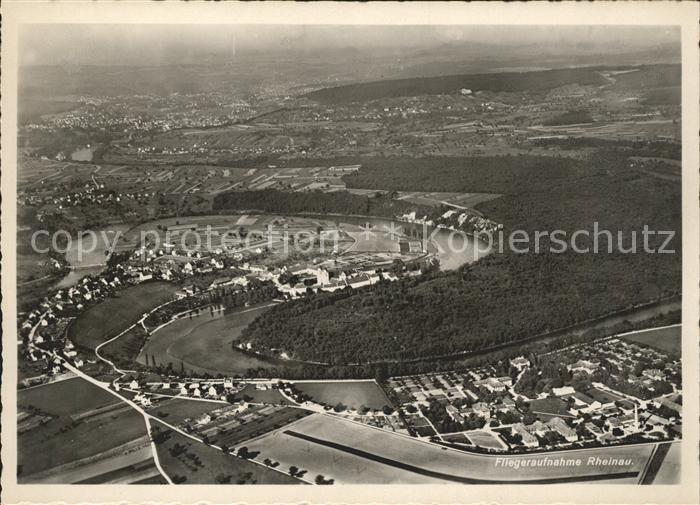 11641313 Rheinau ZH Fliegeraufnahme Rheinschleife