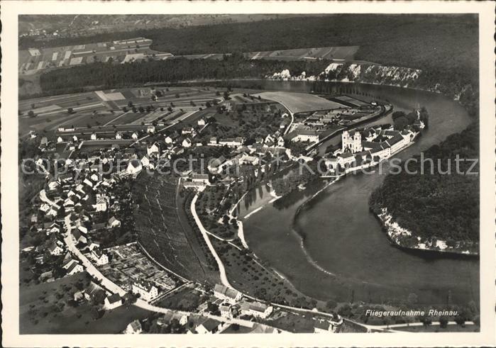 11641318 Rheinau ZH Fliegeraufnahme Rheinschleife Kloster