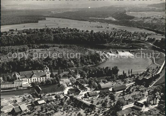 11641320 Rheinau ZH Fliegeraufnahme Rheinschleife Kloster Kraftwerk