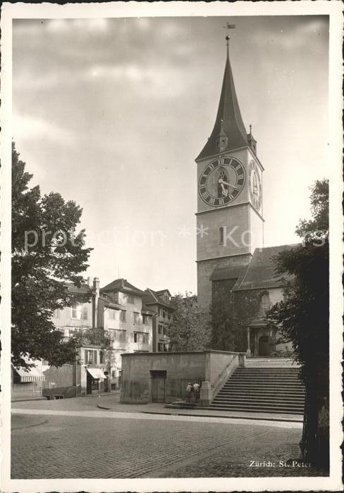 11641364 Zuerich St. Peter Kirche