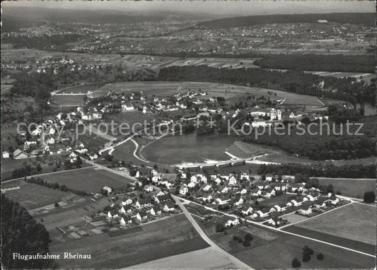 11641521 Rheinau ZH Fliegeraufnahme Rheinschleife Kraftwerk Kloster