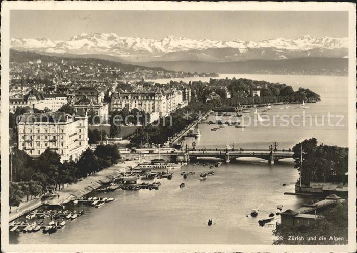 11649973 Zuerich mit Alpenpanorama