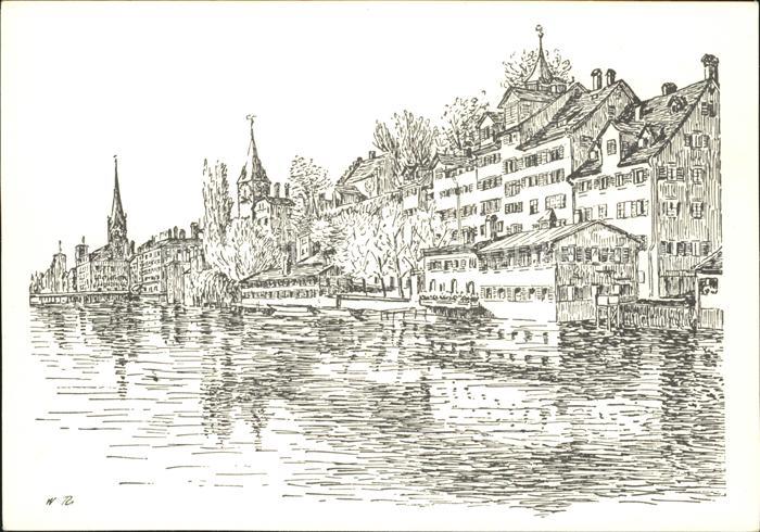 11650314 Zuerich Schipfe Zeichnung