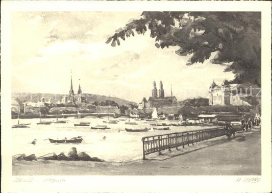 11650318 Zuerich Seepromenade Panorama