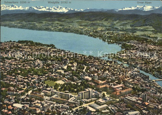 11650362 Zuerich Blick auf Kantonspital Hochschulviertel und See