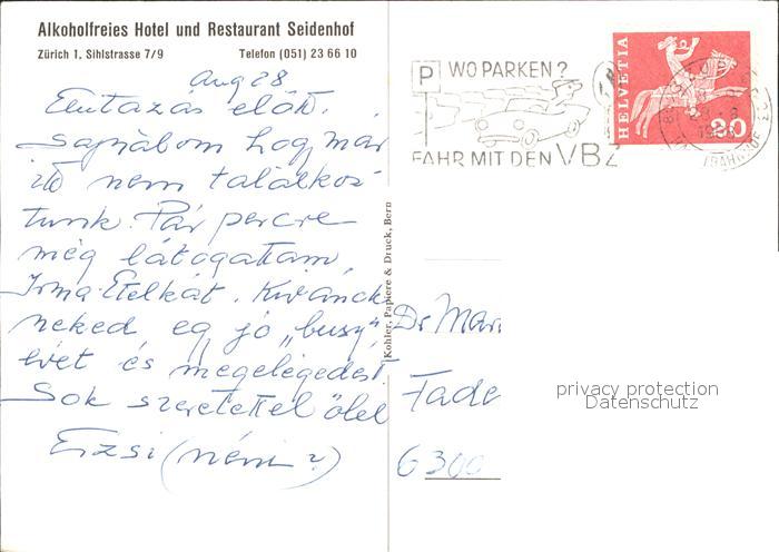 11650421 Zuerich Hotel und Restaurant Seidenhof