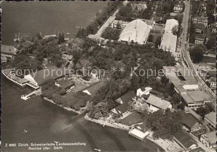 11650437 Zuerich Schweiz Landesausstellung Doerfli Fliegeraufnahme