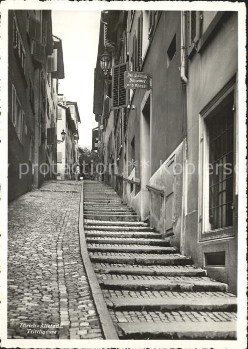 11649907 Zuerich Altstadt Trittligasse Treppe