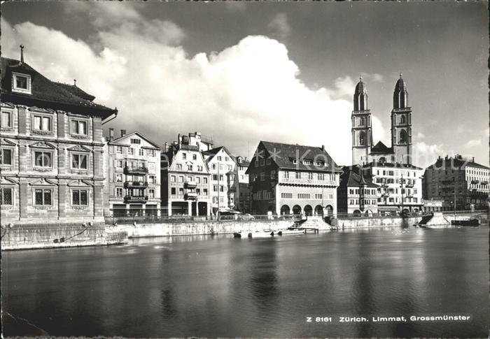 11657574 Zuerich Limmat Grossmuenster