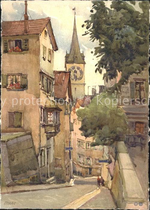 11657726 Zuerich Pfalzgasse Lindenhof Kuenstlerkarte Marc