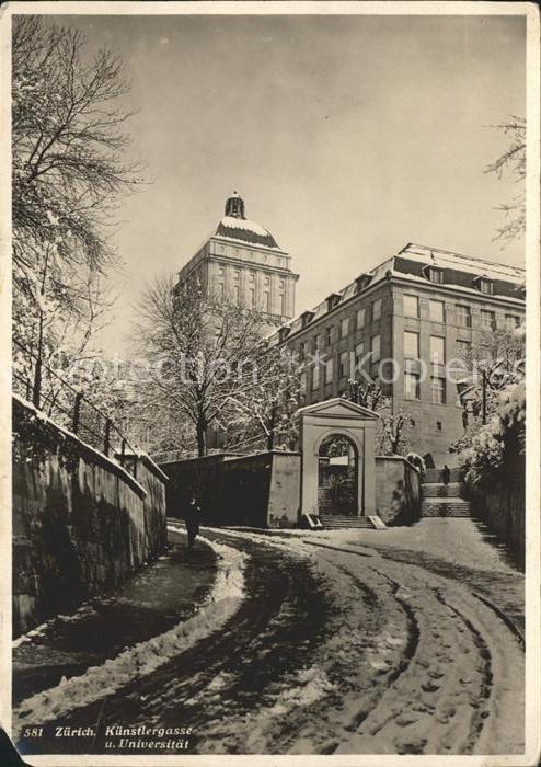 11657793 Zuerich Kuenstlergasse und Universitaet