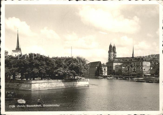 11657794 Zuerich Bauschaenzli Grossmuenster