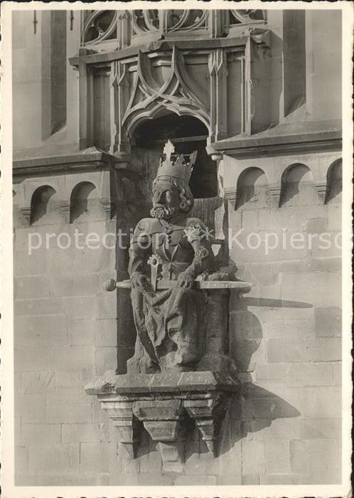 11657850 Zuerich Kaiser Karl der Grosse am Grossmuenster