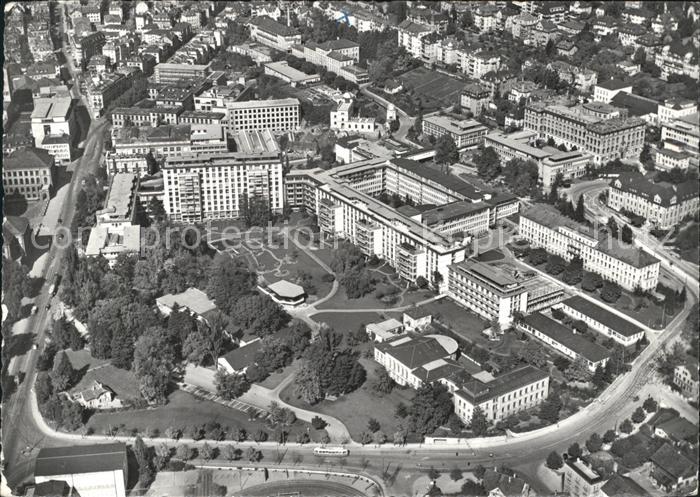 11657936 Zuerich Fliegeraufnahme Kantonsspital