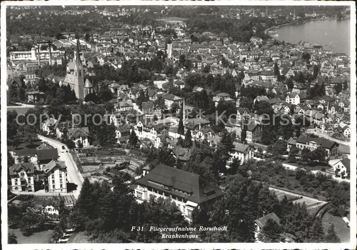 11666505 Rorschach Lac de Constance photographie aérienne avec hôpital