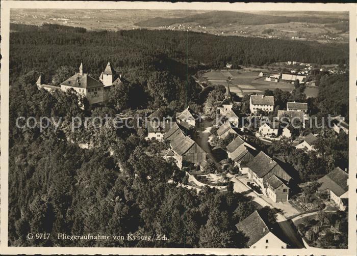 11666606 Photo aérienne de Kyburg avec le château de Kyburg