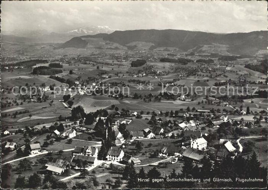 11666624 Hirzel Horgen avec Gottschalkenberg et Glaernisch photo aérienne